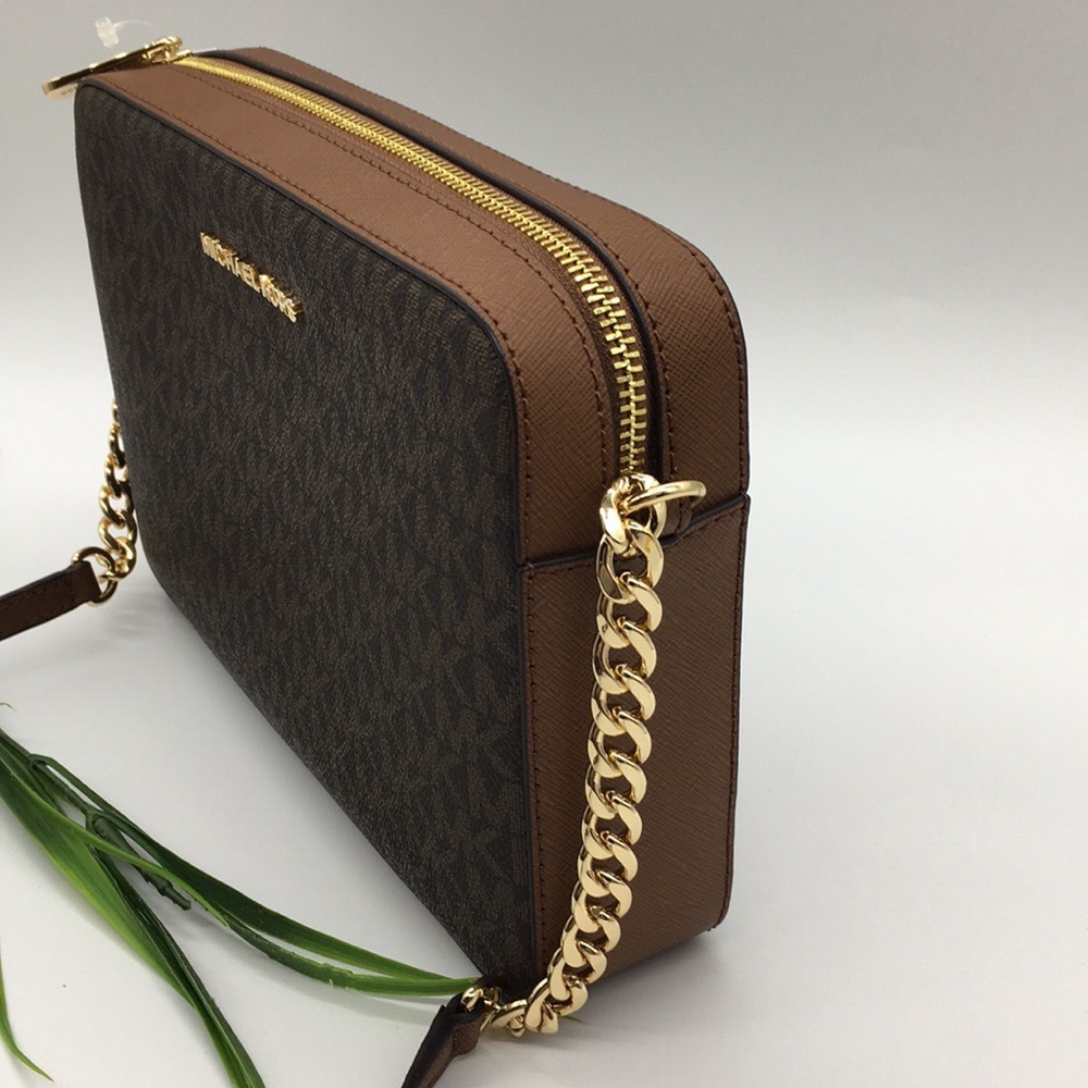 MICHAEL KORS LG EW CROSSBODY Bag Brown - Picture 3 of 8